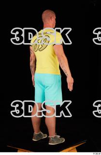 0006 Whole body yellow shirt turquoise shorts brown shoes of…
